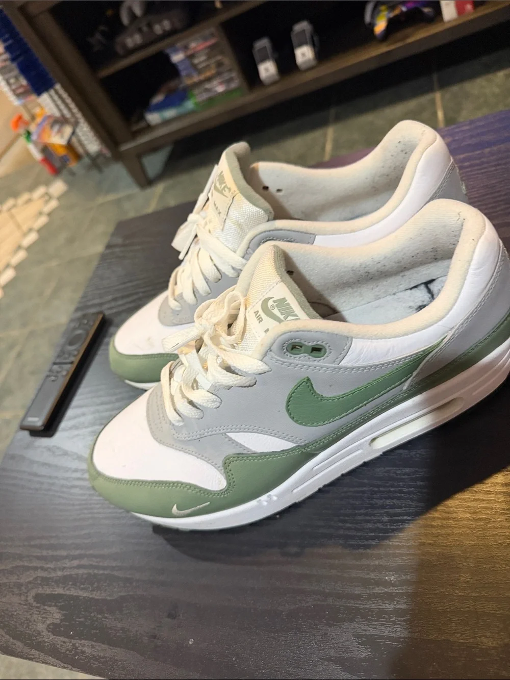 Nike Men’s Air Max Sneakers - White & Sage size 10.5